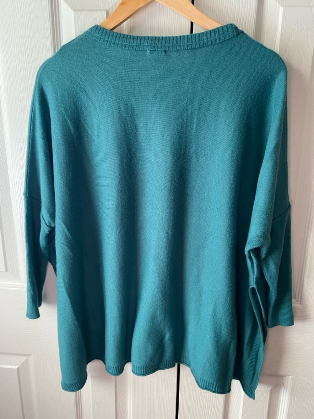 MERSEA Catalina Teal Lagenlook Oversized‎ Crewneck Sweater OSFM - Picture 2 of 8